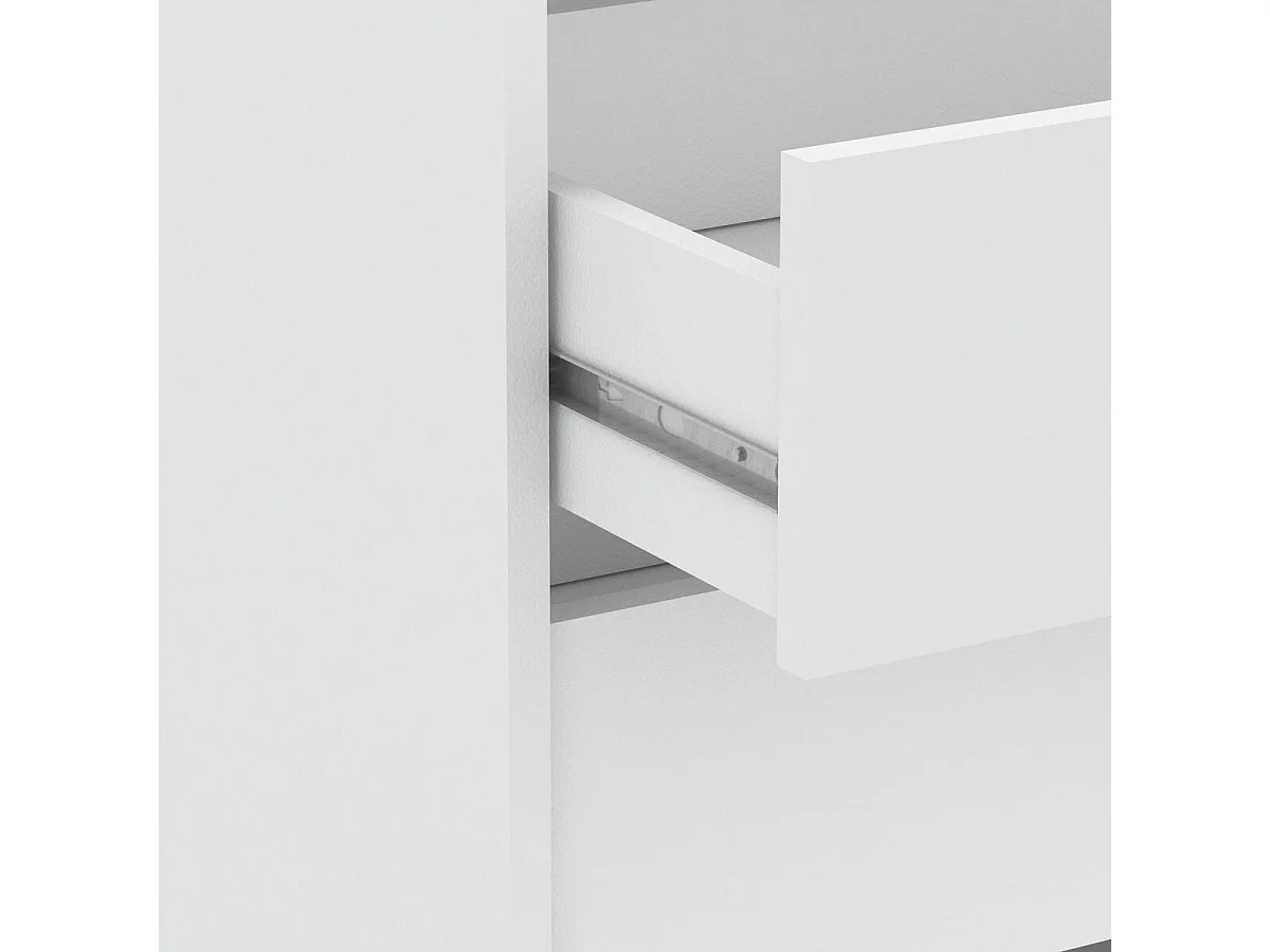 Commode 3 Tiroirs Blanche L80cm - Blokty