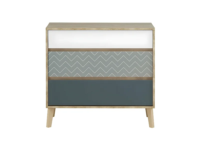 Kommode 3 Schubladen Larvik - Französische Herstellung