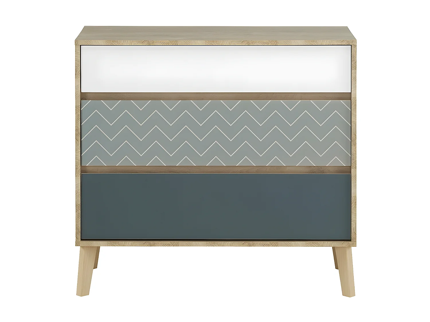 Kommode 3 Schubladen Larvik - Französische Herstellung