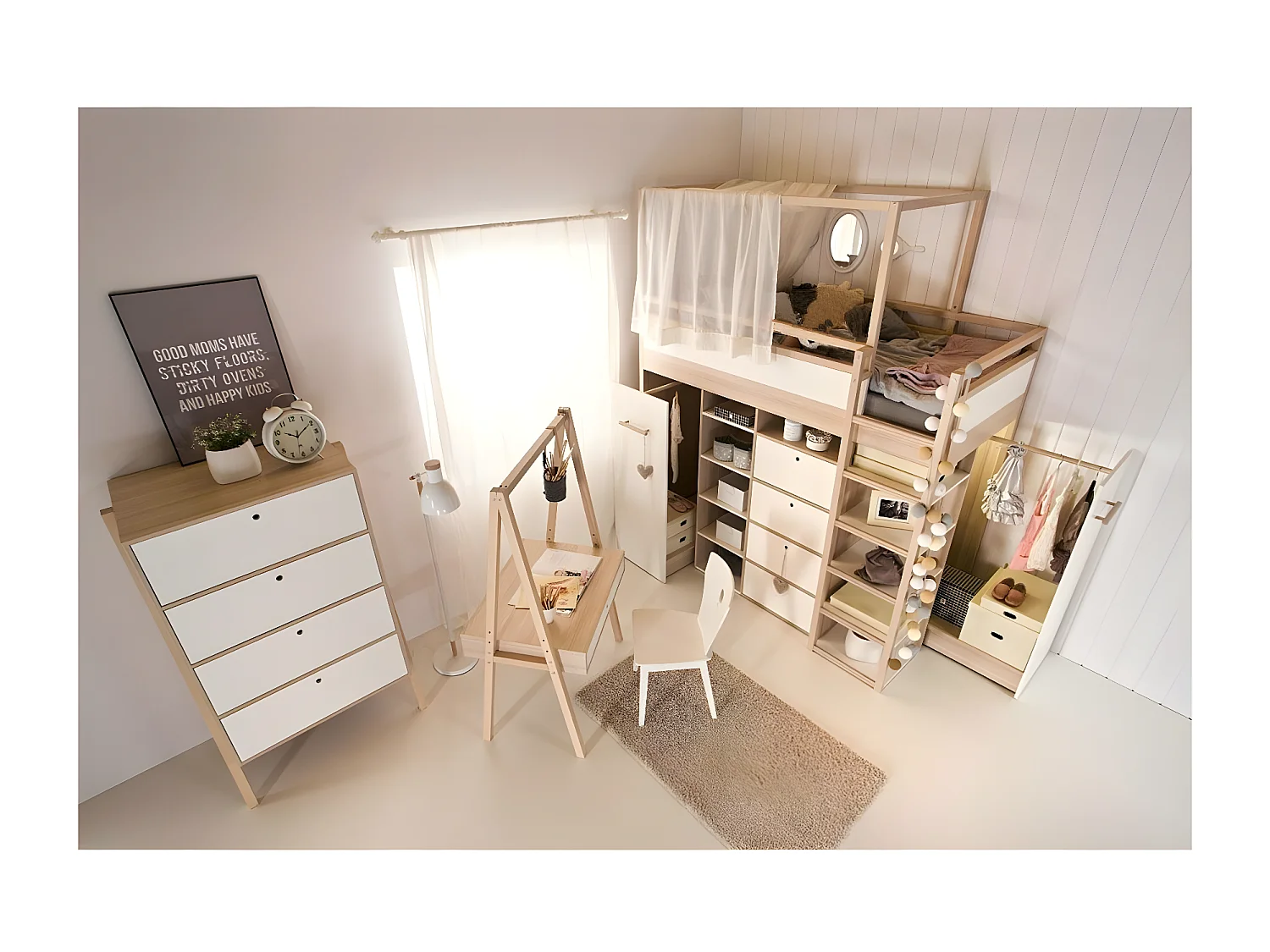 Commode 3 tiroirs et 1 porte abattant - SPOT