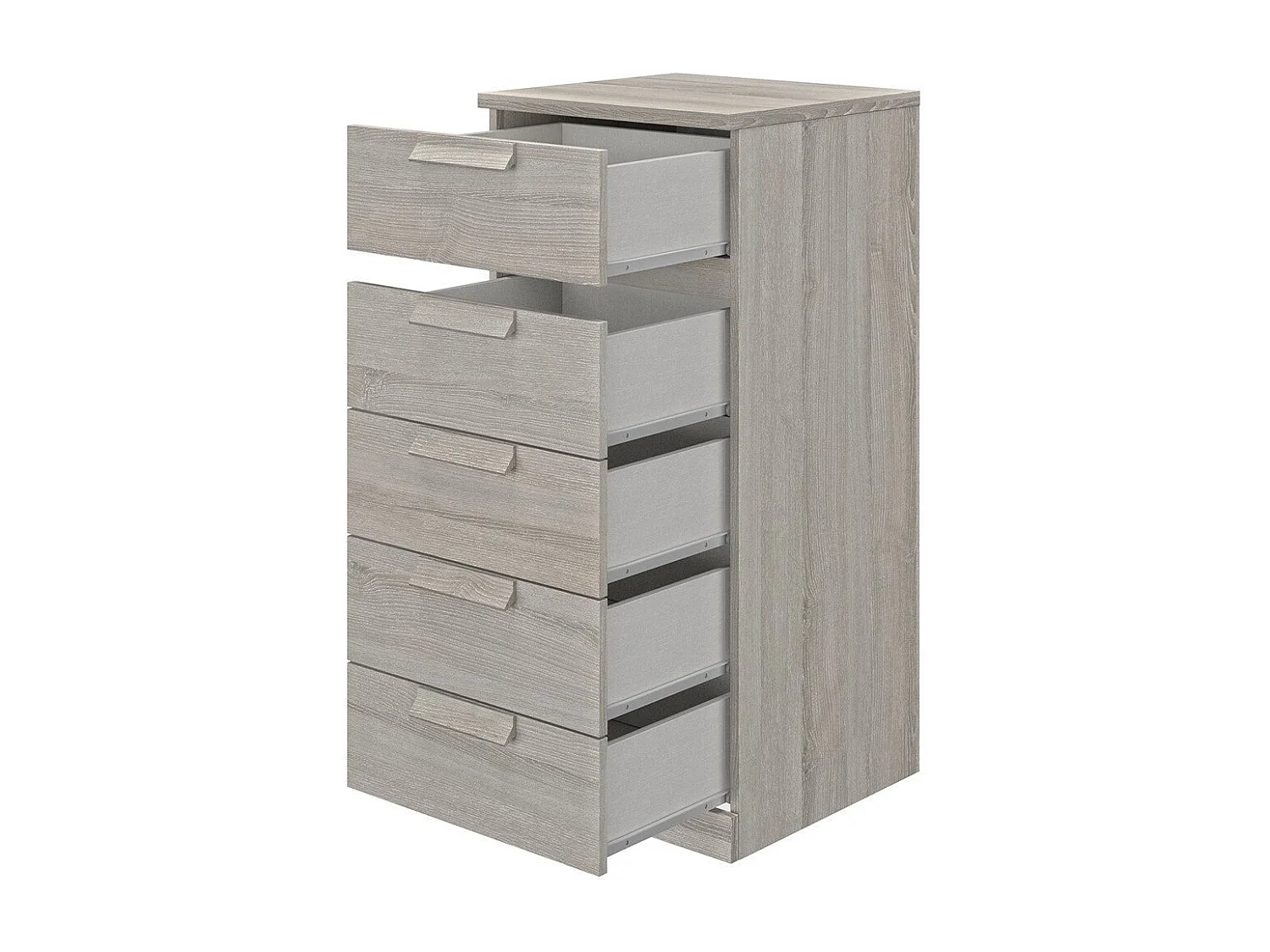 Cassettiera a 5 cassetti H 105 cm