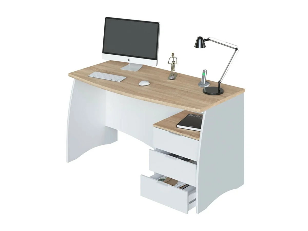 Mesa de despacho con 3 cajones Argon