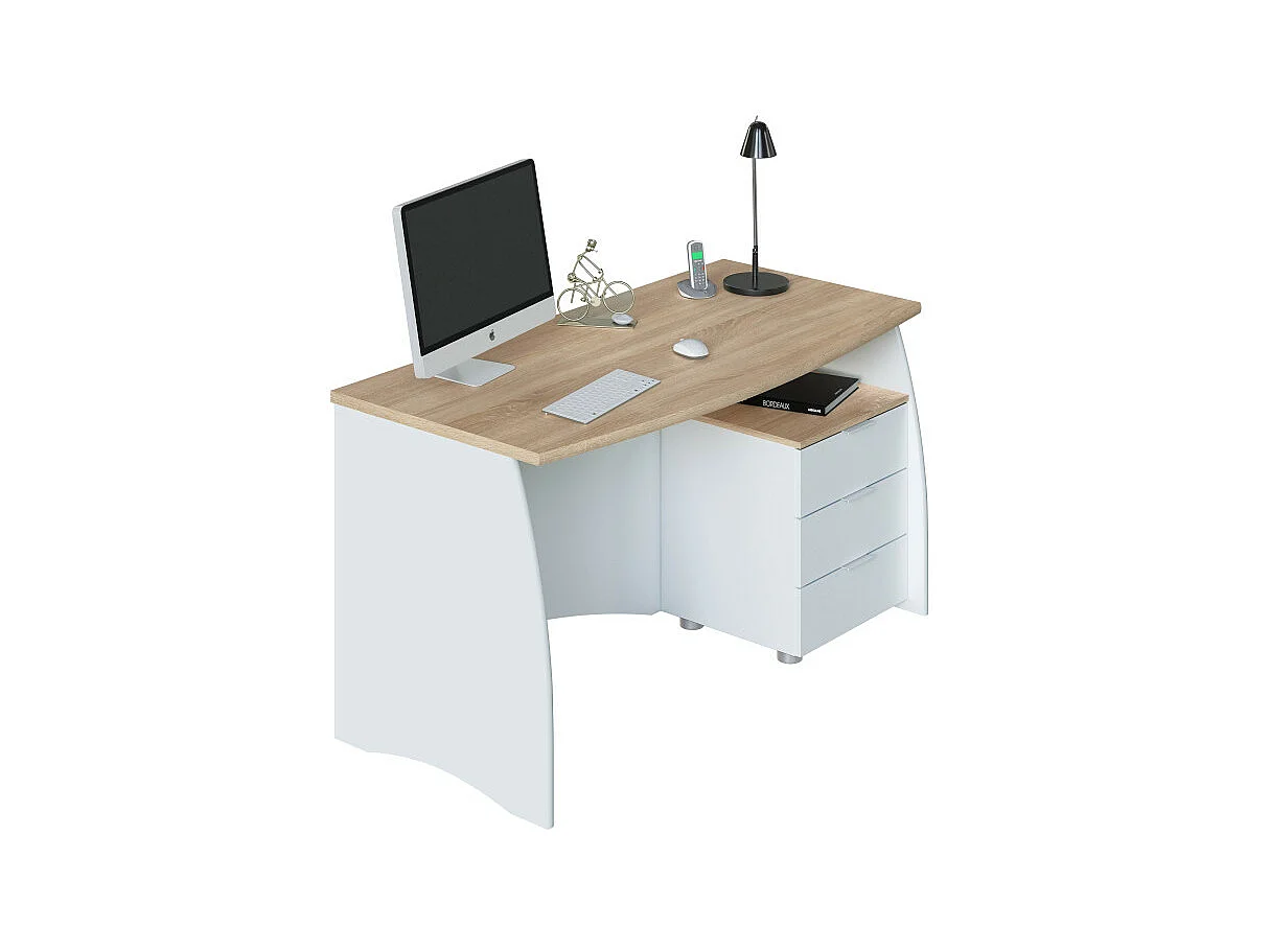 Mesa de despacho con 3 cajones Argon