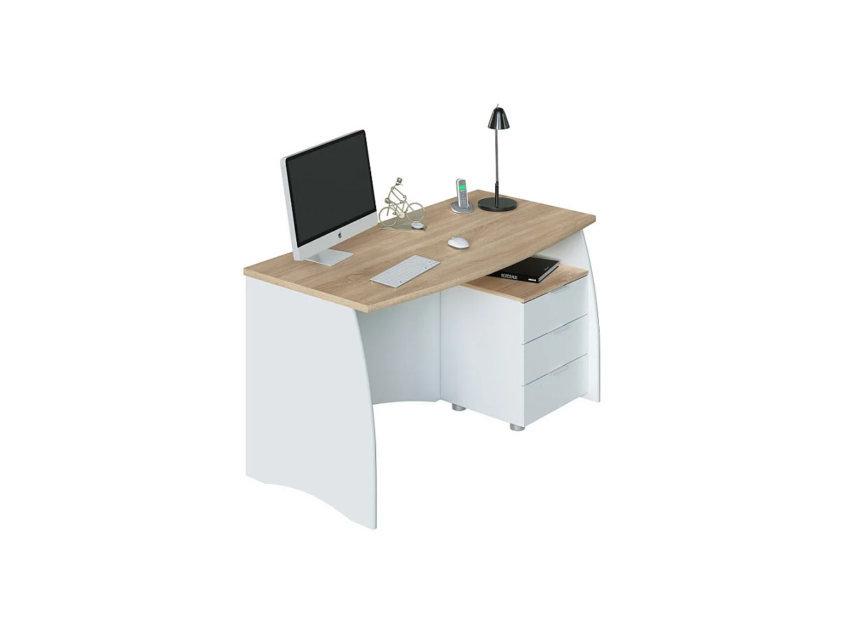 Mesa de despacho con 3 cajones Argon