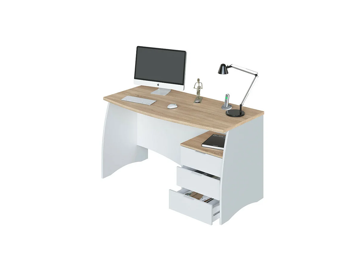 Mesa de despacho con 3 cajones Argon