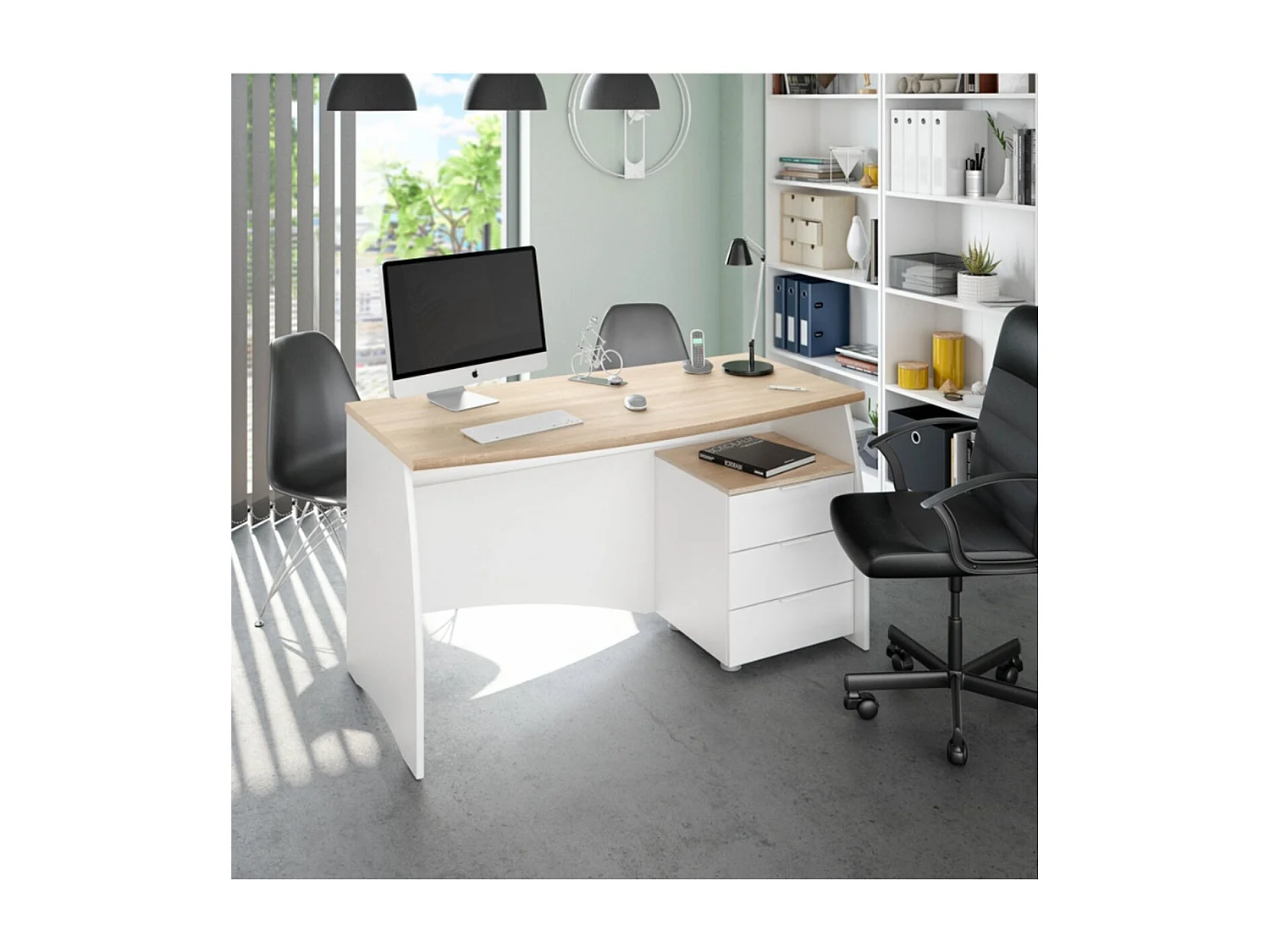 Mesa de despacho con 3 cajones Argon