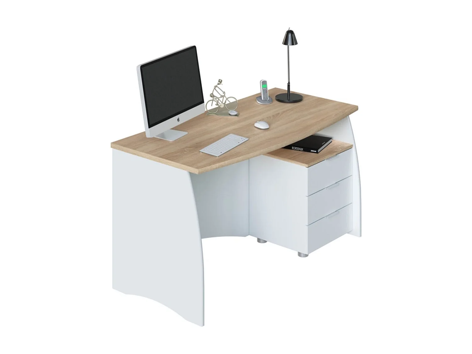 Mesa de despacho con 3 cajones Argon