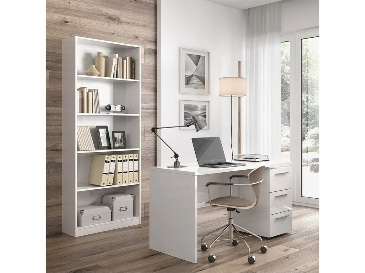 Bureau avec caisson 3 tiroirs L138 cm