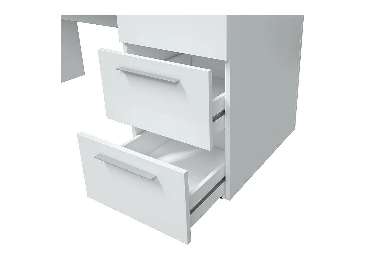 Bureau avec caisson 3 tiroirs L138 cm