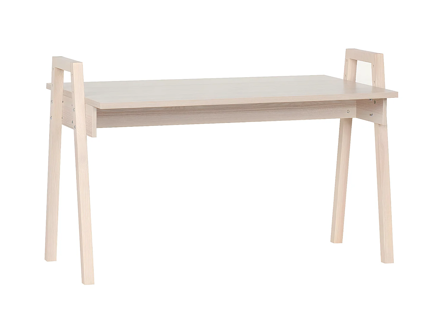 Bureau décor bois et pieds en chêne massif L128 cm - SPOT