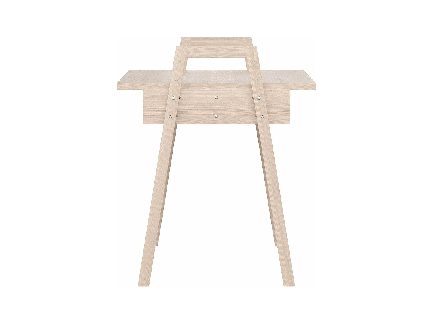 Bureau décor bois et pieds en chêne massif L128 cm - SPOT