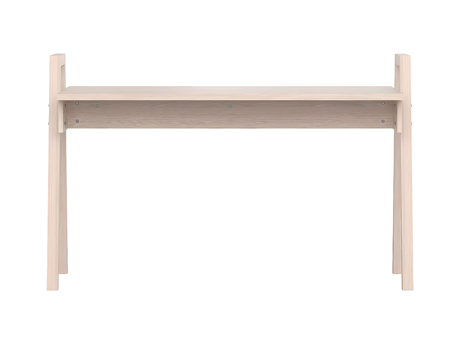 Bureau décor bois et pieds en chêne massif L128 cm - SPOT