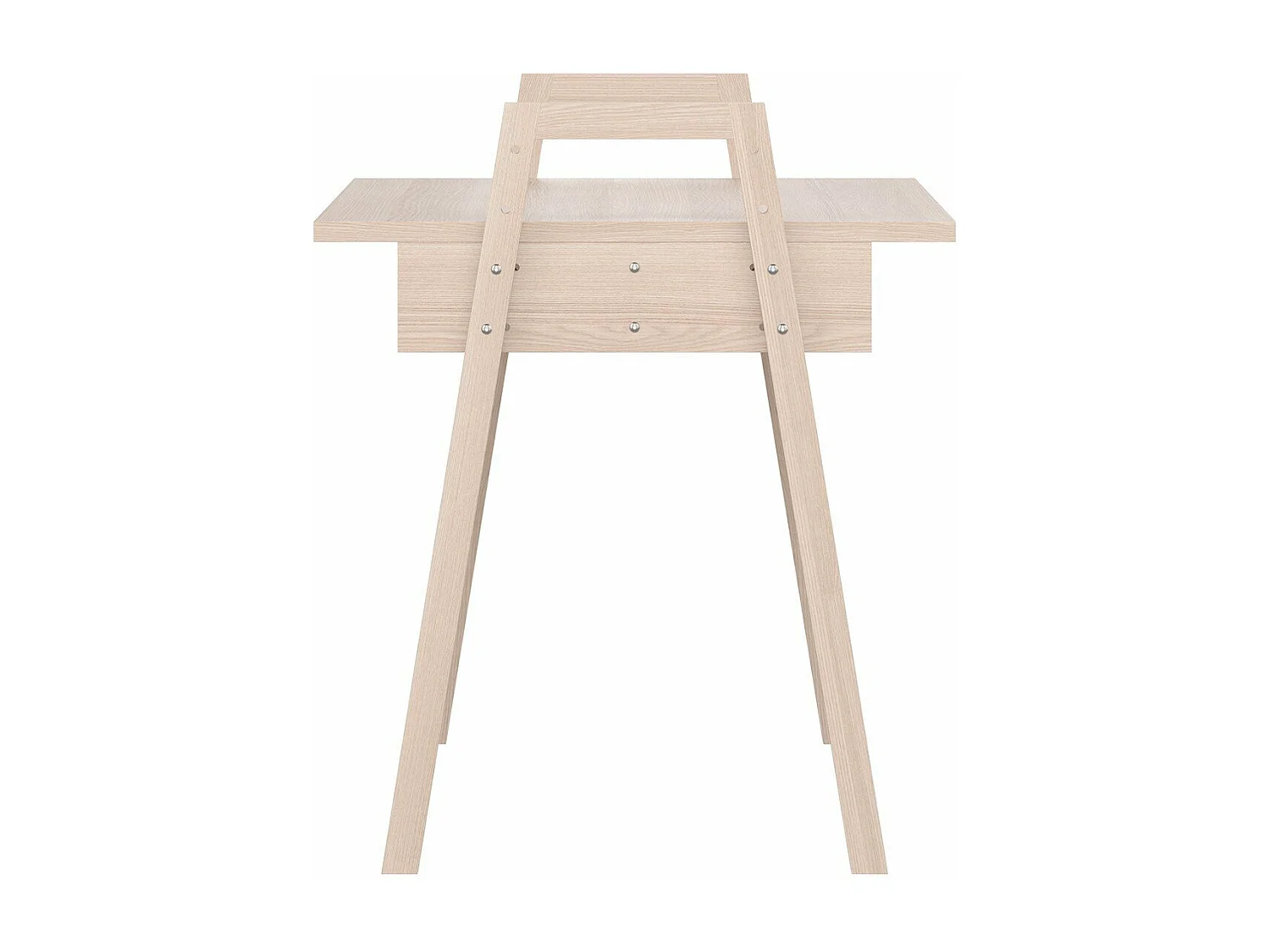 Bureau décor bois et pieds en chêne massif L128 cm - SPOT