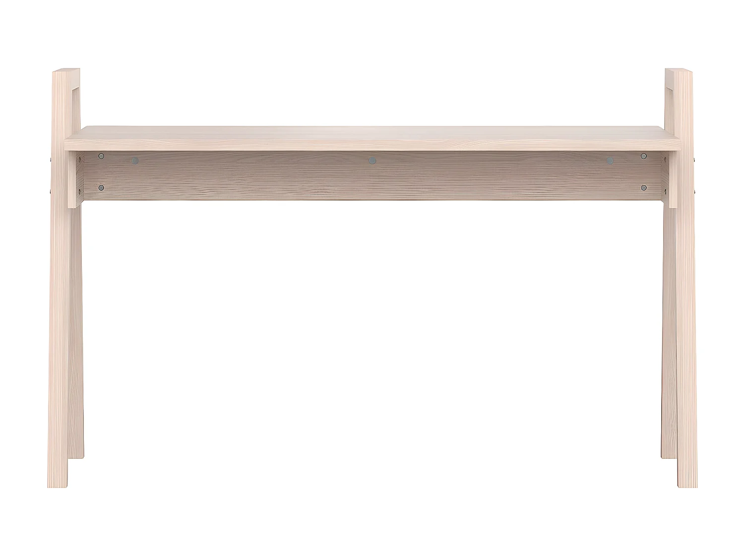 Bureau décor bois et pieds en chêne massif L128 cm - SPOT