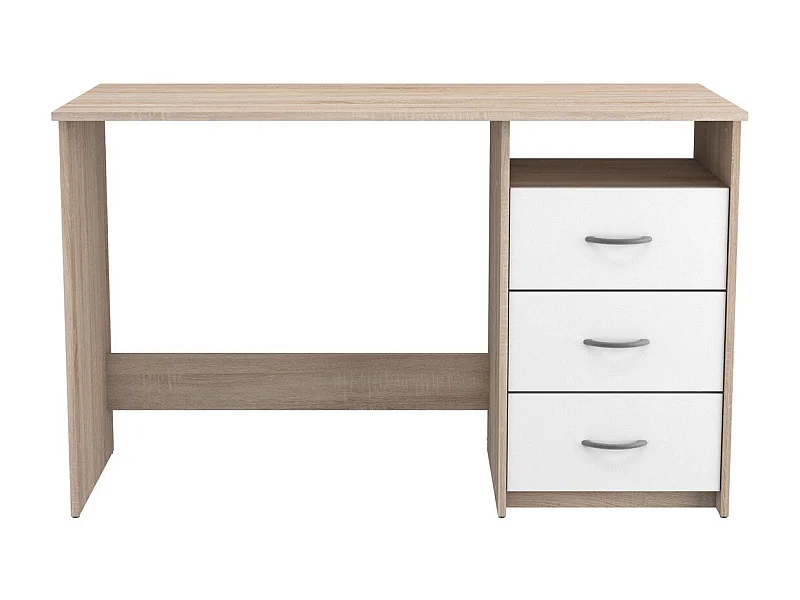 Schreibtisch 1 Fach 3 Schubladen L123 cm - Aristote