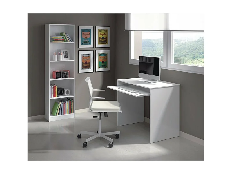 Bureau avec tablette extractible L90 cm