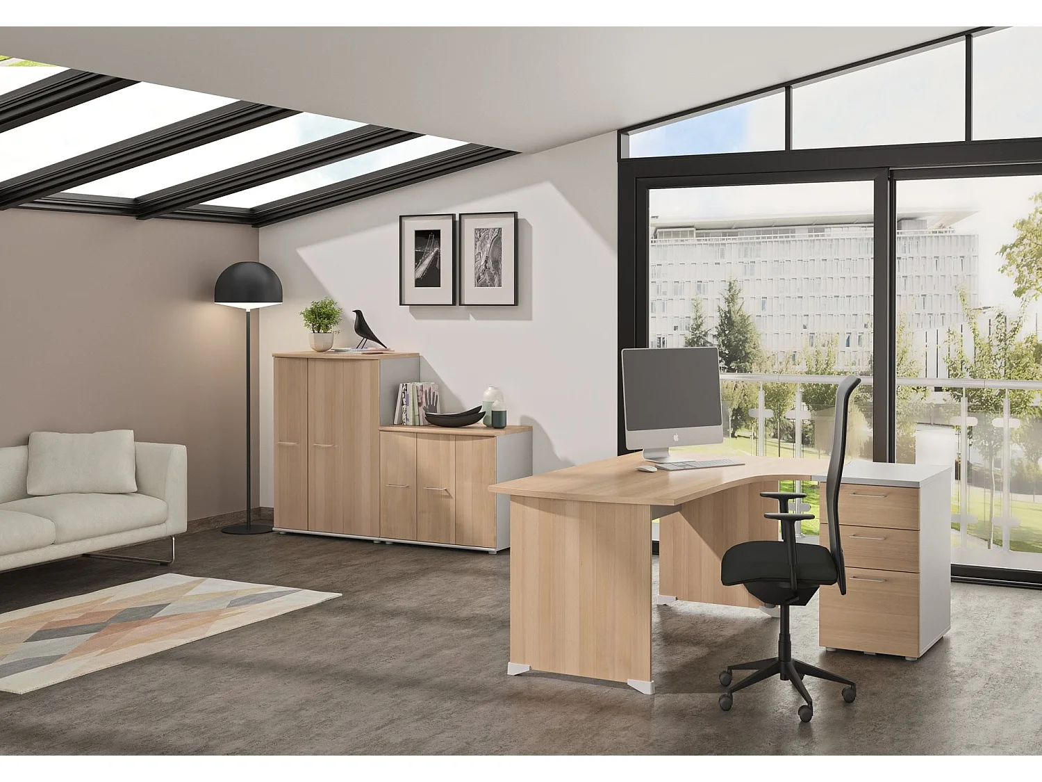 Kompaktes Büro 90° gerade Jazz - Französische Herstellung