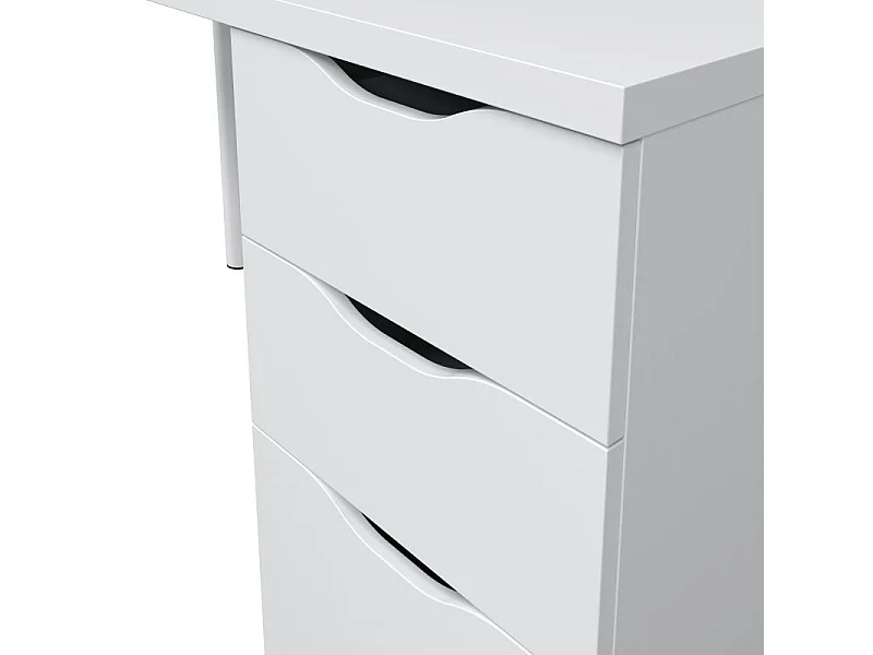 Bureau réversible avec caisson 2 tiroirs L138 cm