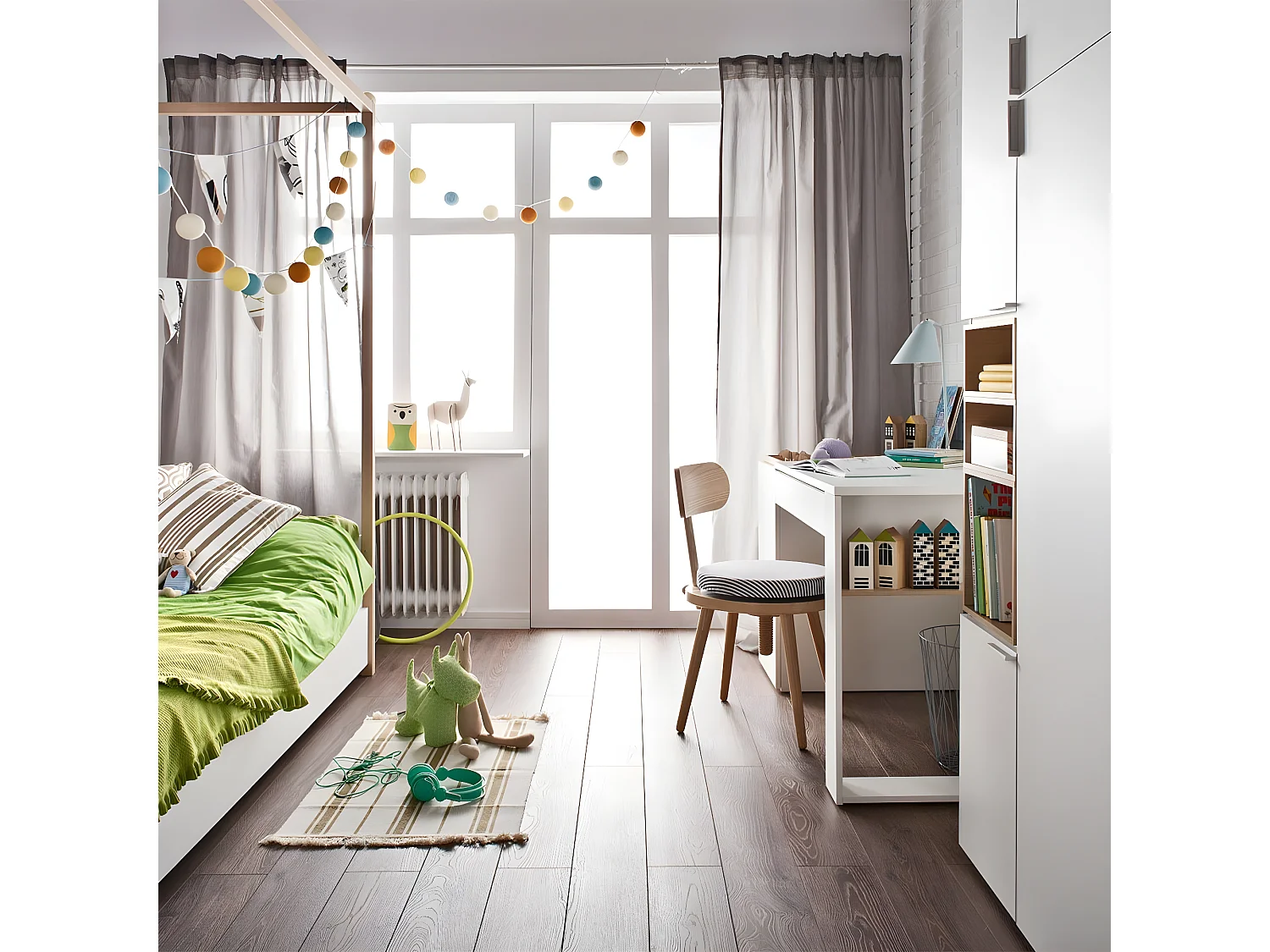 Bureau 140 cm avec rangements - 4you