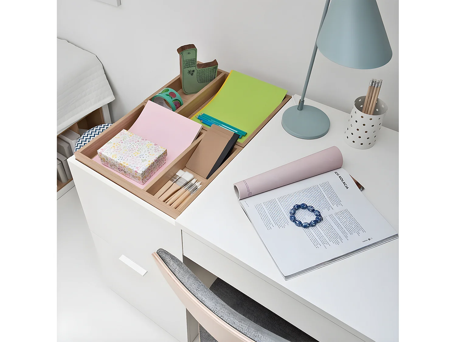 Bureau 140 cm avec rangements - 4you