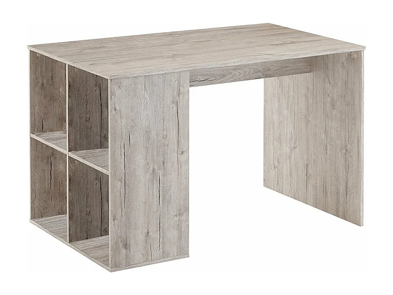 Bureau Droit avec Étagères Latérales L117cm - Gent