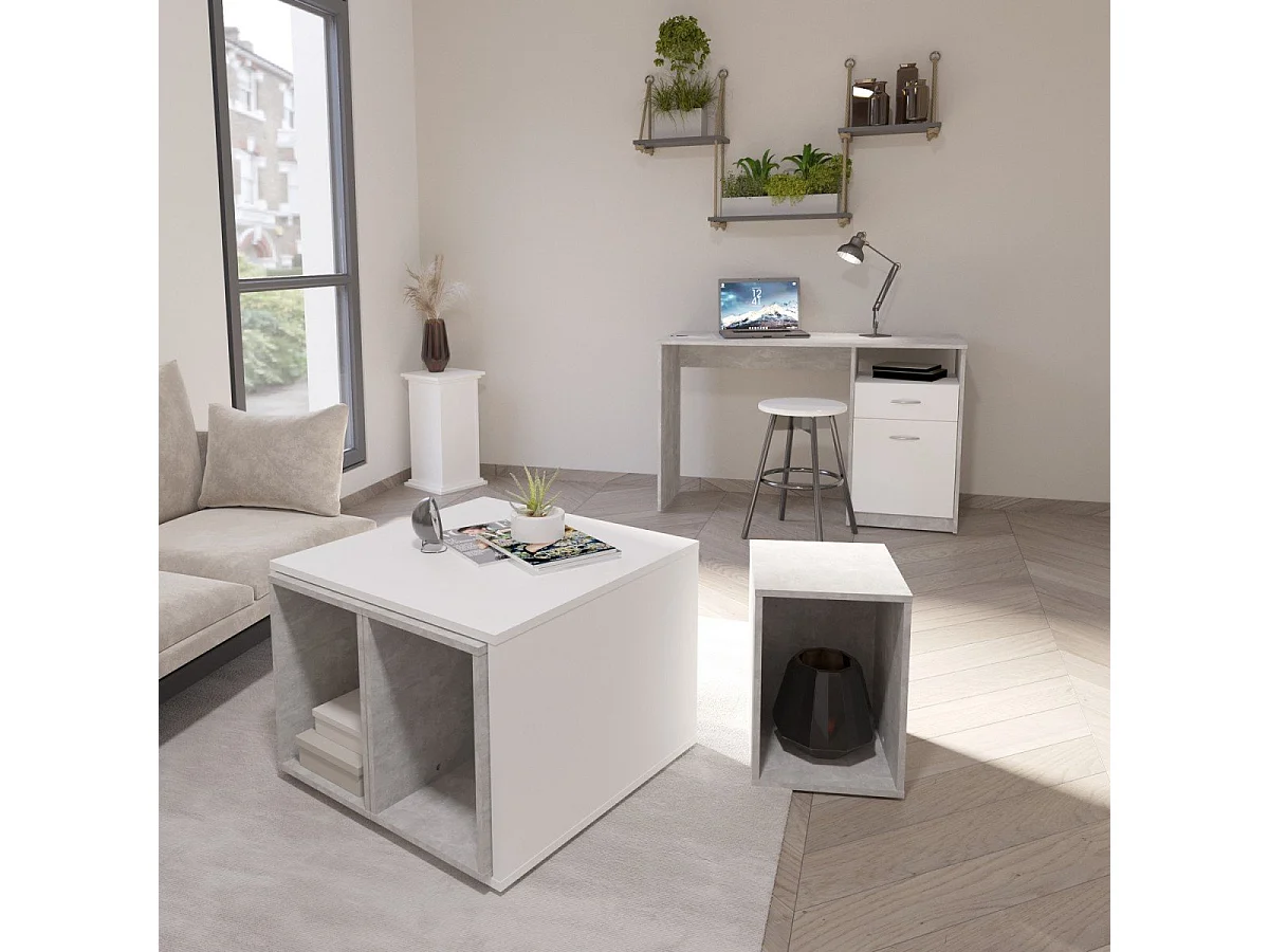 Bureau avec Rangements L123cm - Jackson