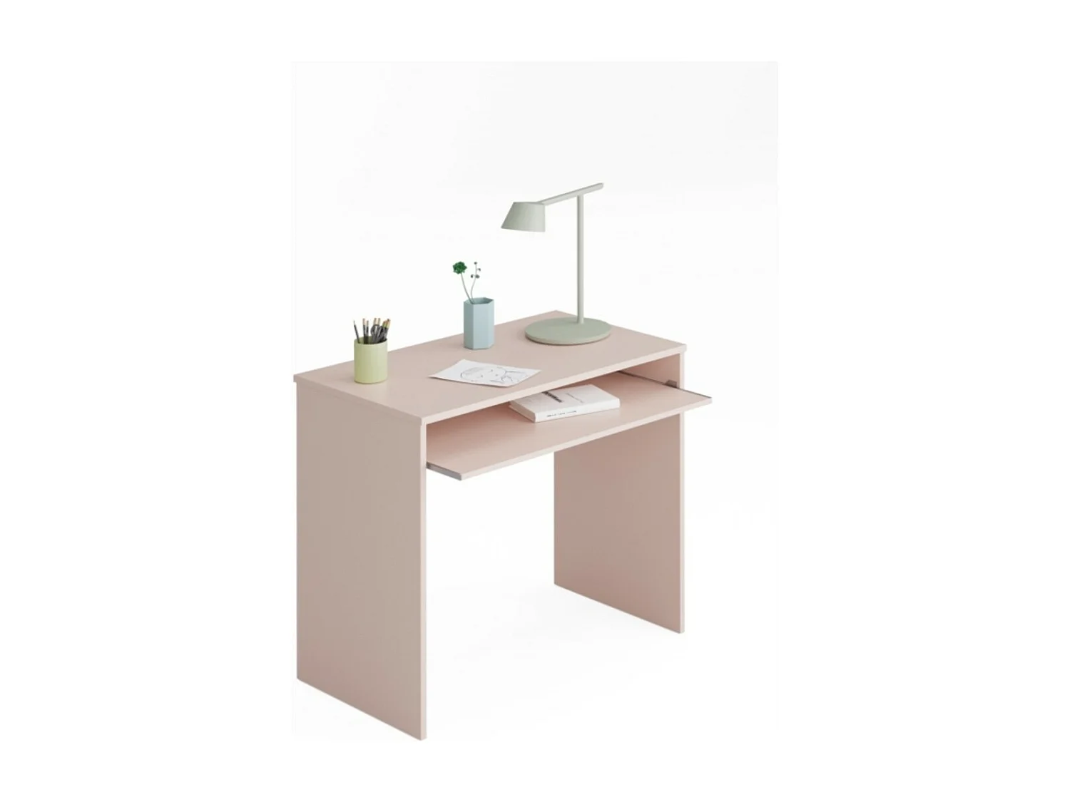 Scrivania truciolato rosa Candy 79x90x54cm