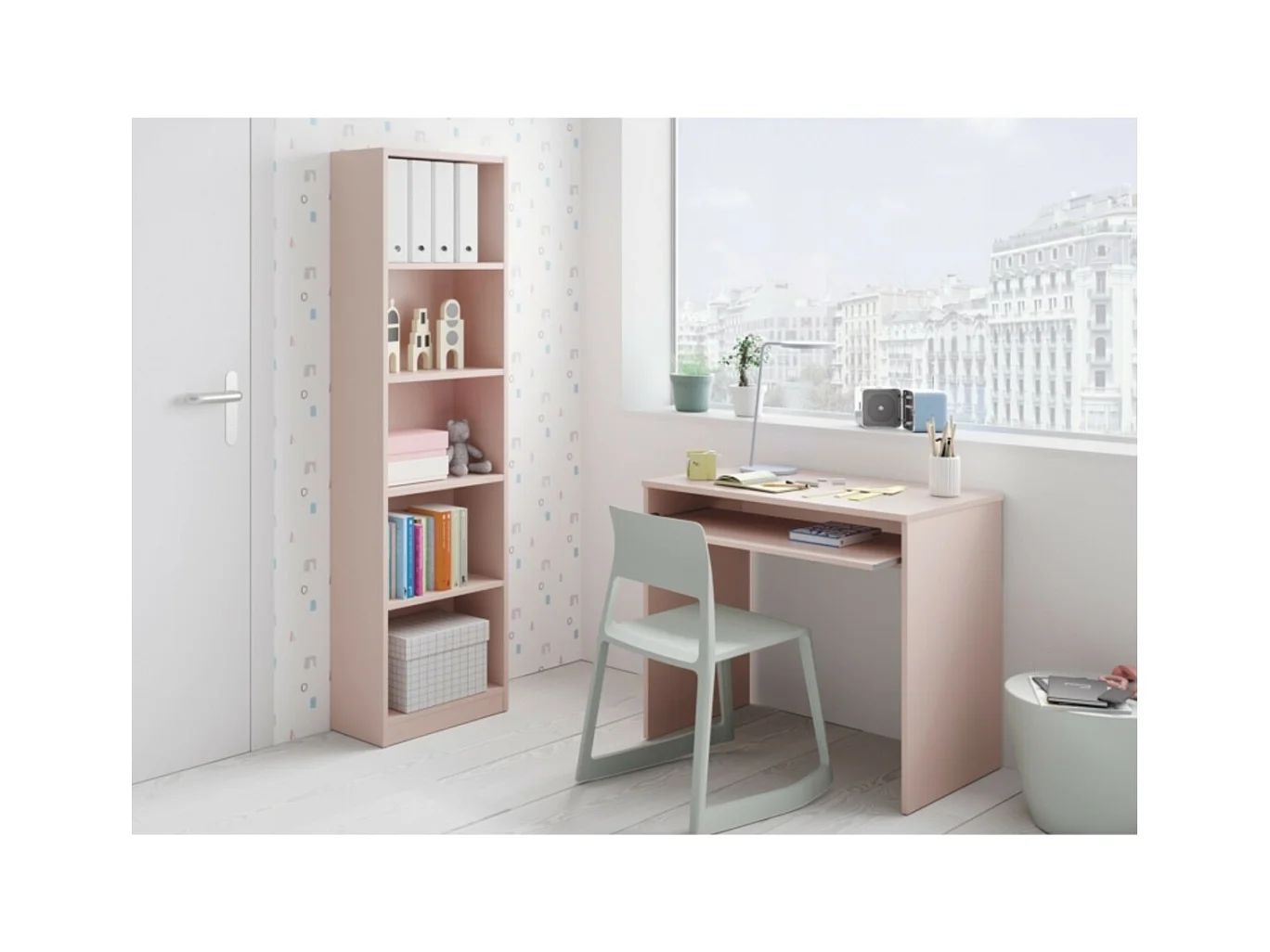 Bureau avec tablette extractible L90 cm