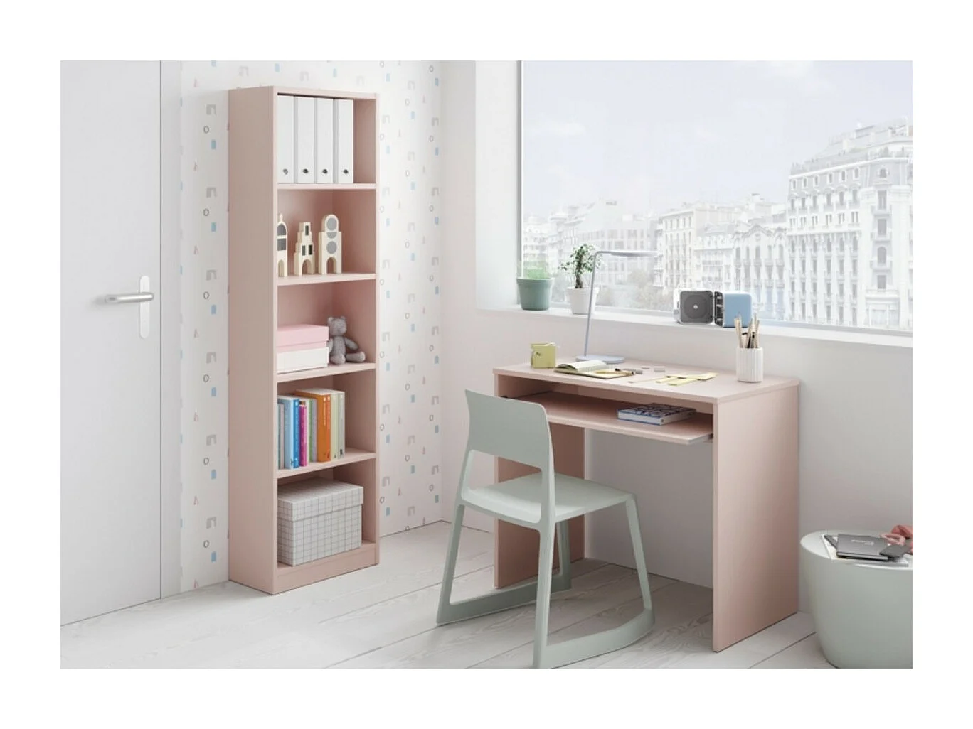 Bureau avec tablette extractible L90 cm