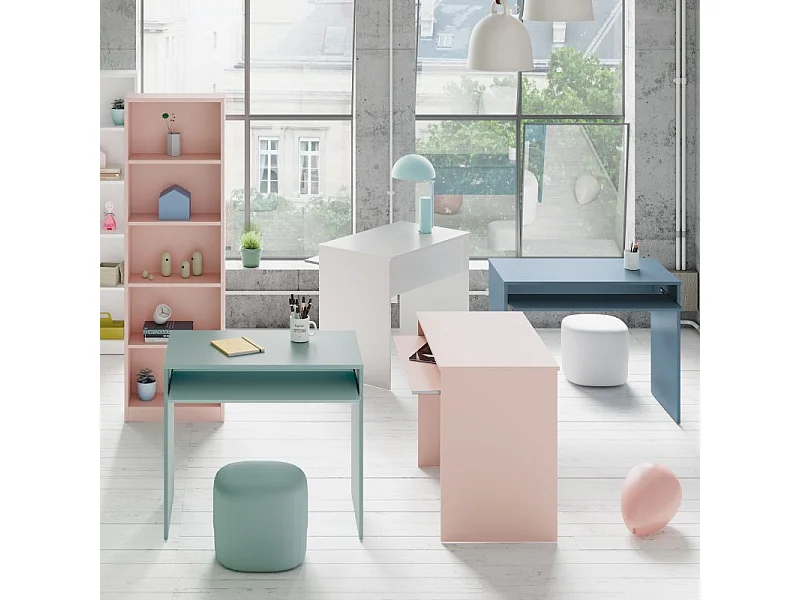 Bureau avec tablette extractible L90 cm