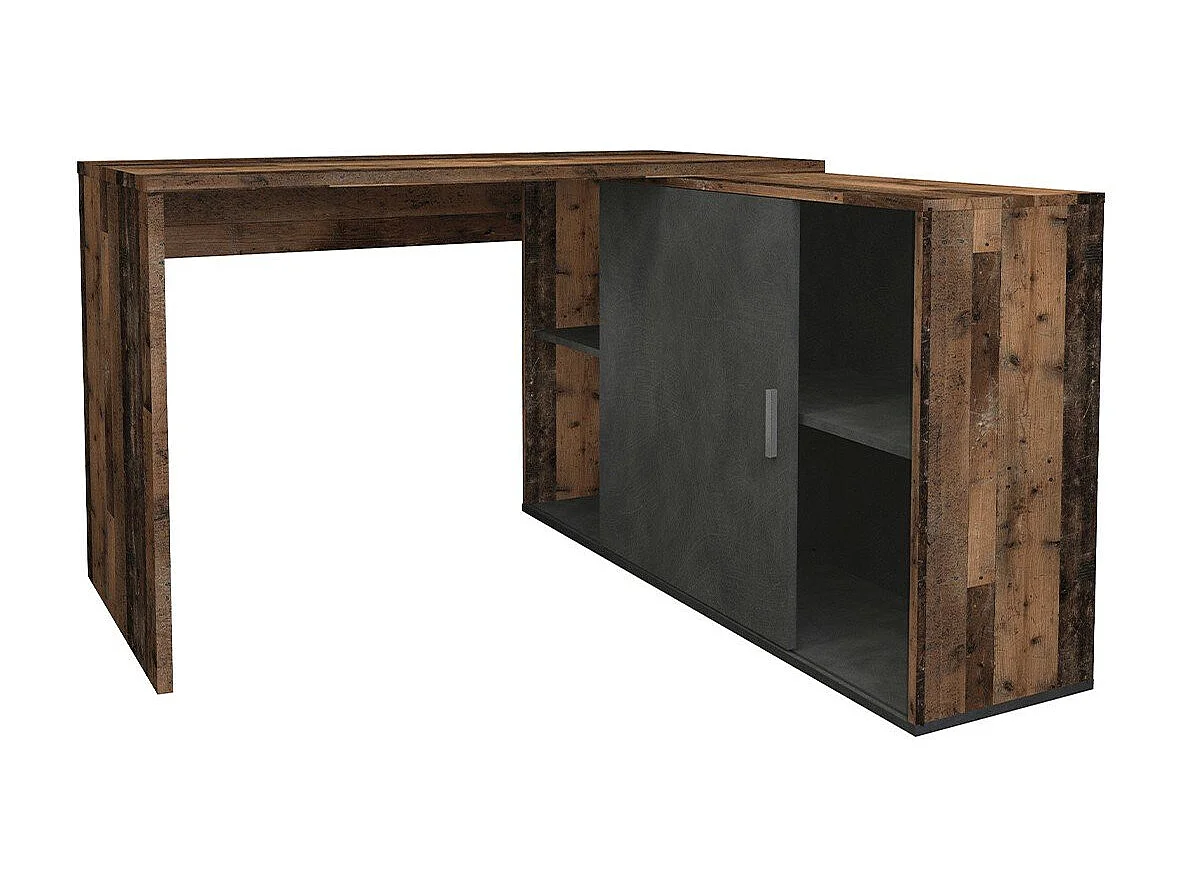 Bureau d'Angle Modulable avec Étagères de Rangement - Valley