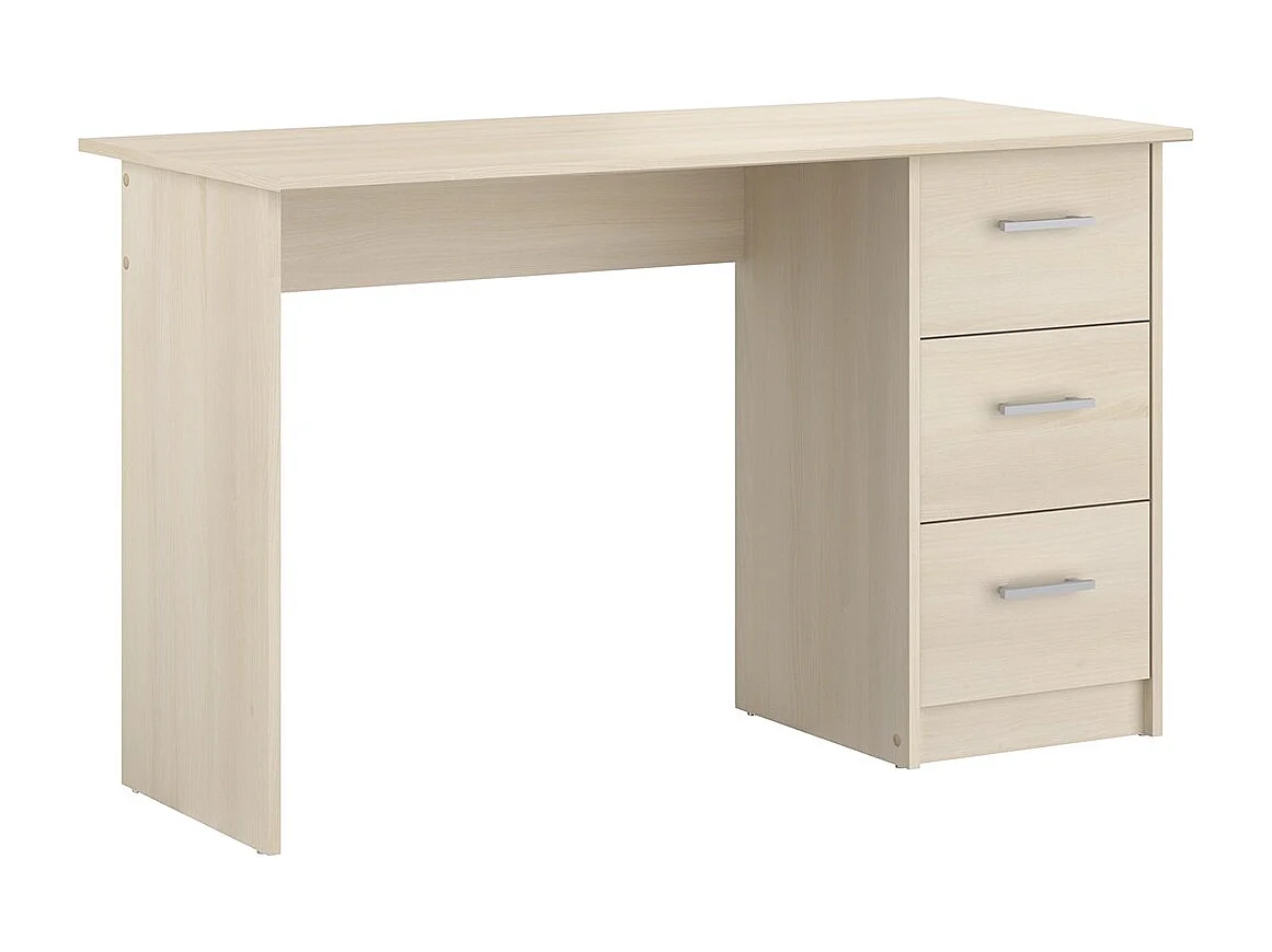 Bureau Droit 3 tiroirs L121 cm - Infinity