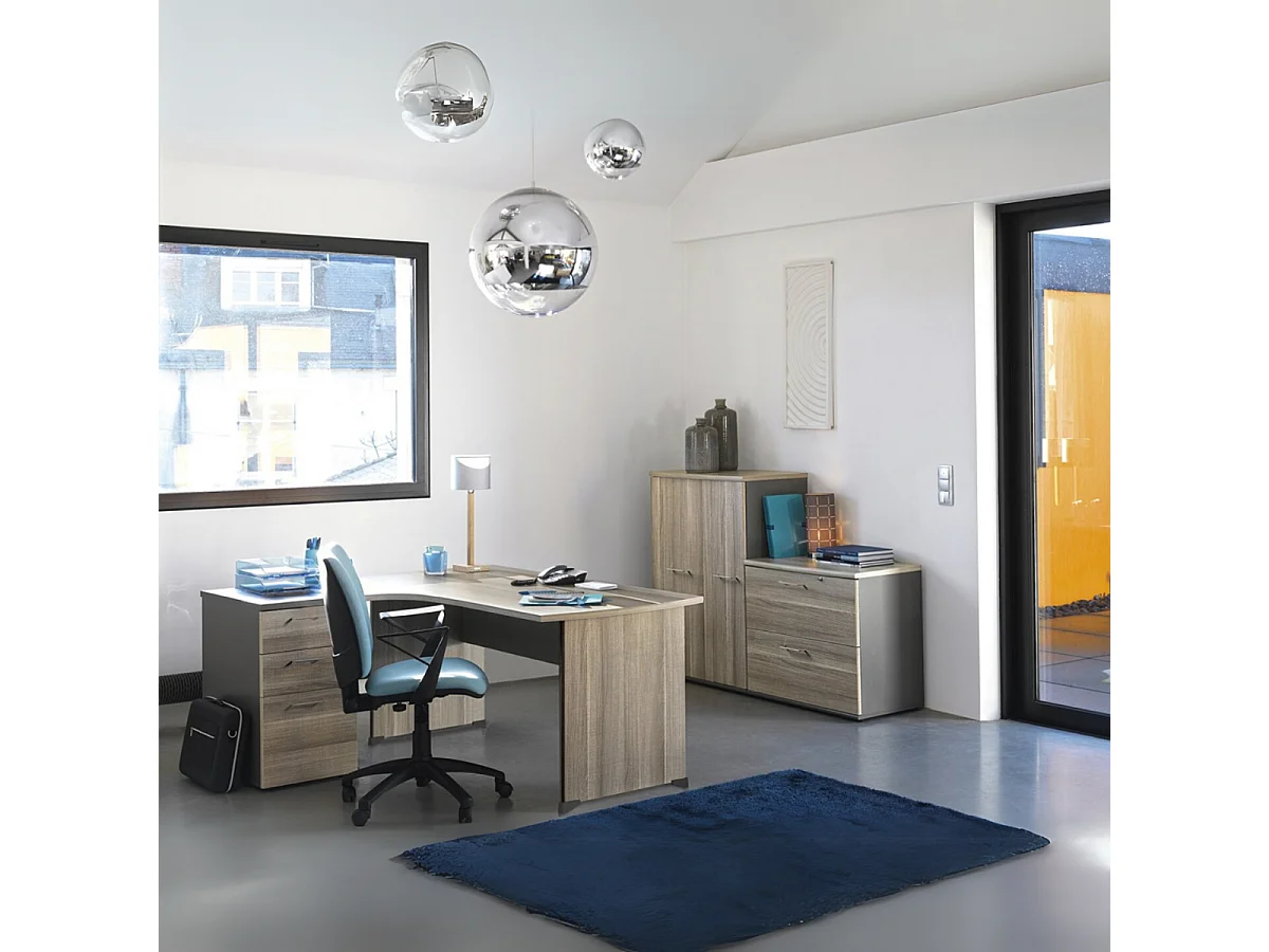 Bureau compact 90° gauche Jazz - Fabrication Française