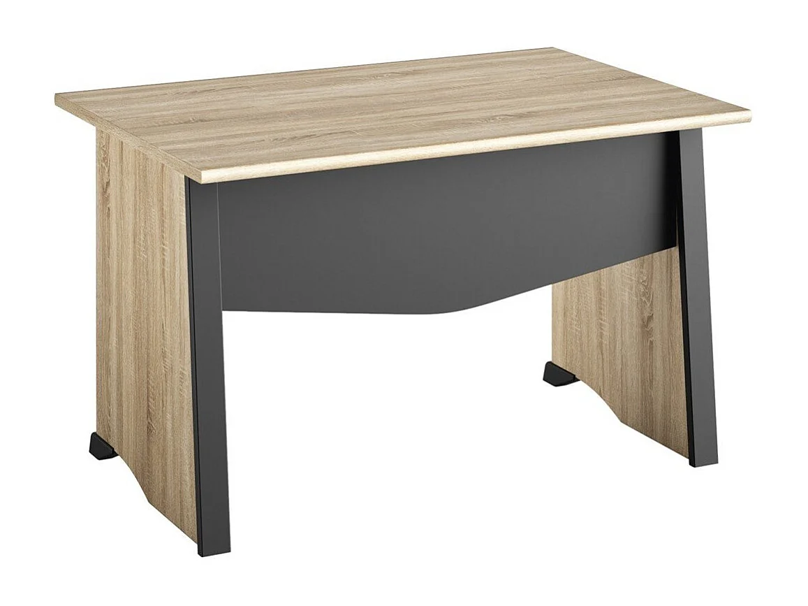 Biurko w stylu industrialnym z panelem ochronnym L80 cm - Wyprodukowano we Francji