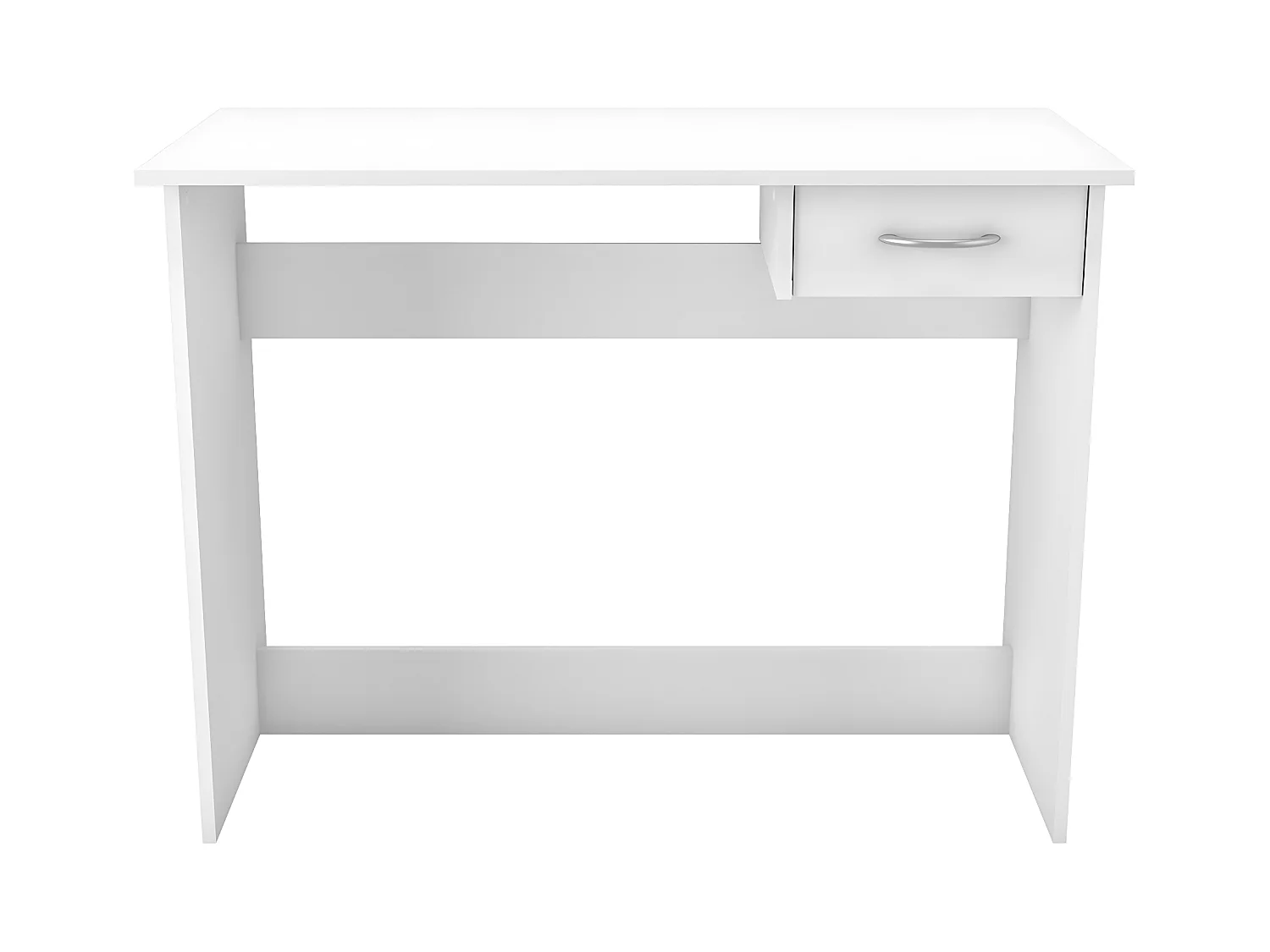 Bureau Gain de Place 1 Tiroir Blanc L100,6 cm - Alpin