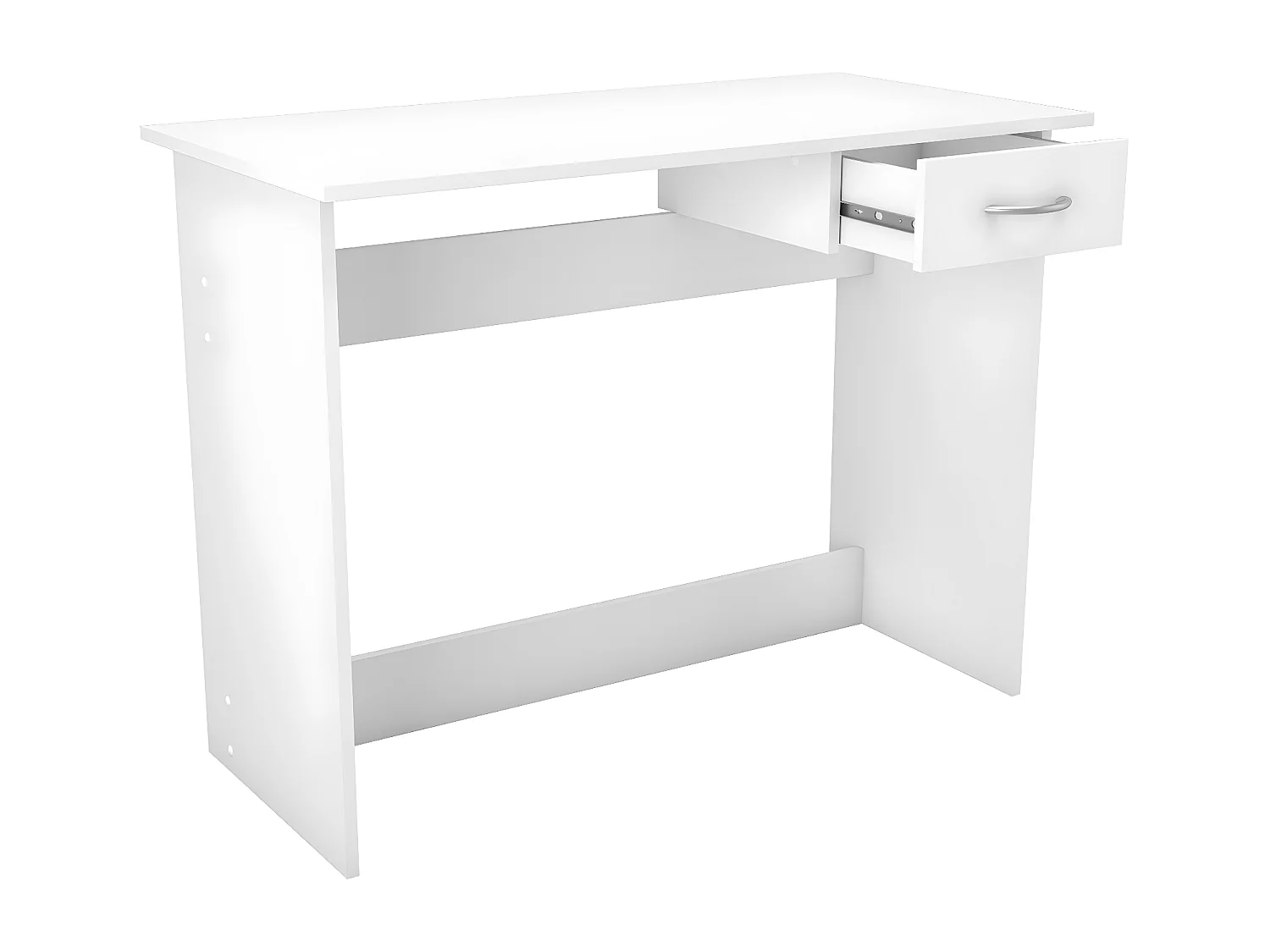 Bureau Gain de Place 1 Tiroir Blanc L100,6 cm - Alpin