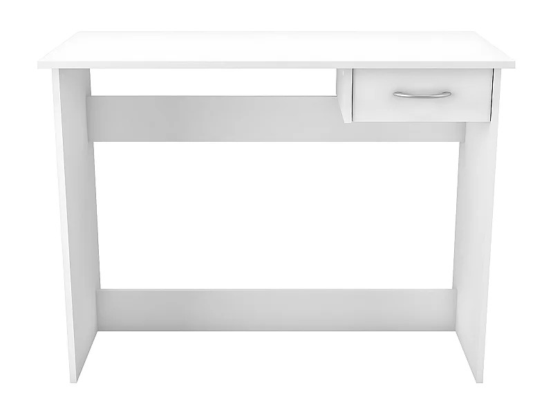 Bureau Gain de Place 1 Tiroir Blanc L100,6 cm - Alpin