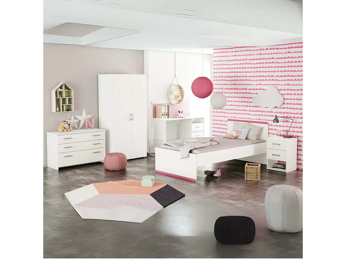 Bureau 1 Niche 3 Tiroirs L123 cm - Aristote