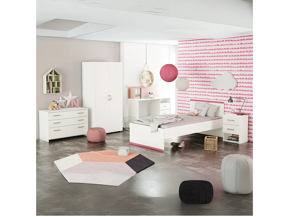 Bureau 1 Niche 3 Tiroirs L123 cm - Aristote