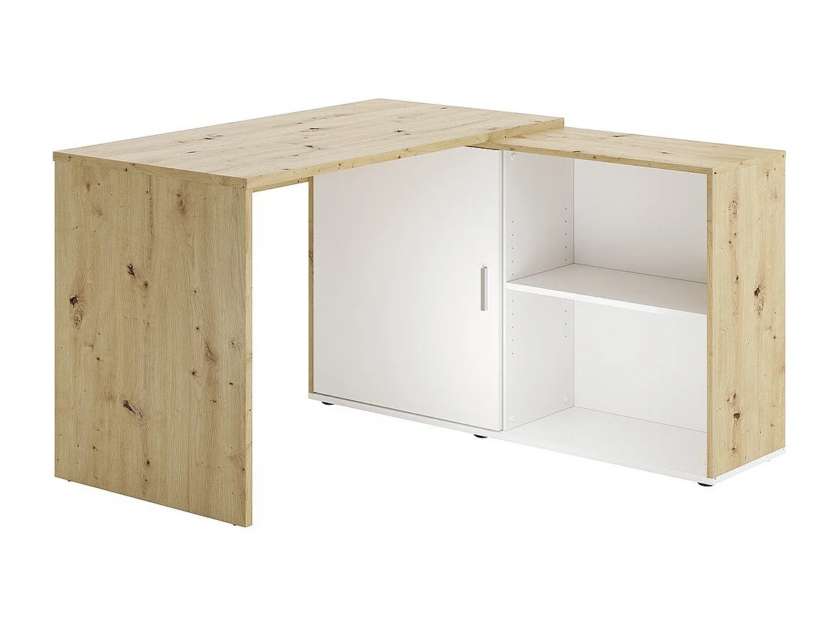 Bureau d'Angle Modulable avec Étagères de Rangement - Valley