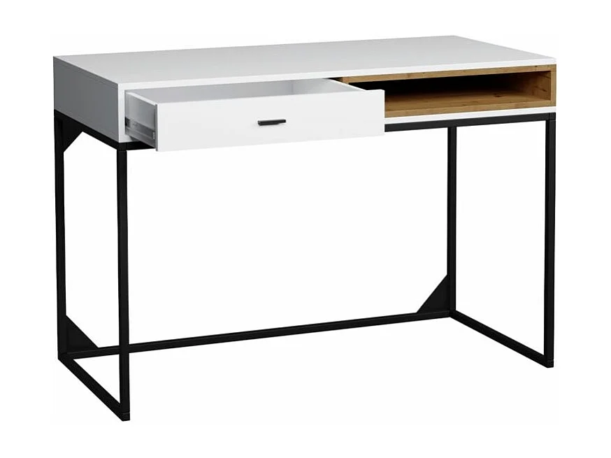 Mesa de oficina Baltesi 110, Con cajones, Número de cajones: 1, 81x120x60cm