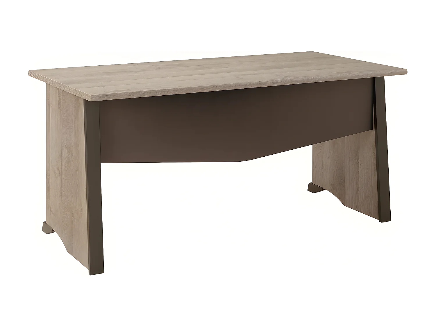 Ufficio stile industriale con pannello posteriore L140 cm - Fabbricazione francese