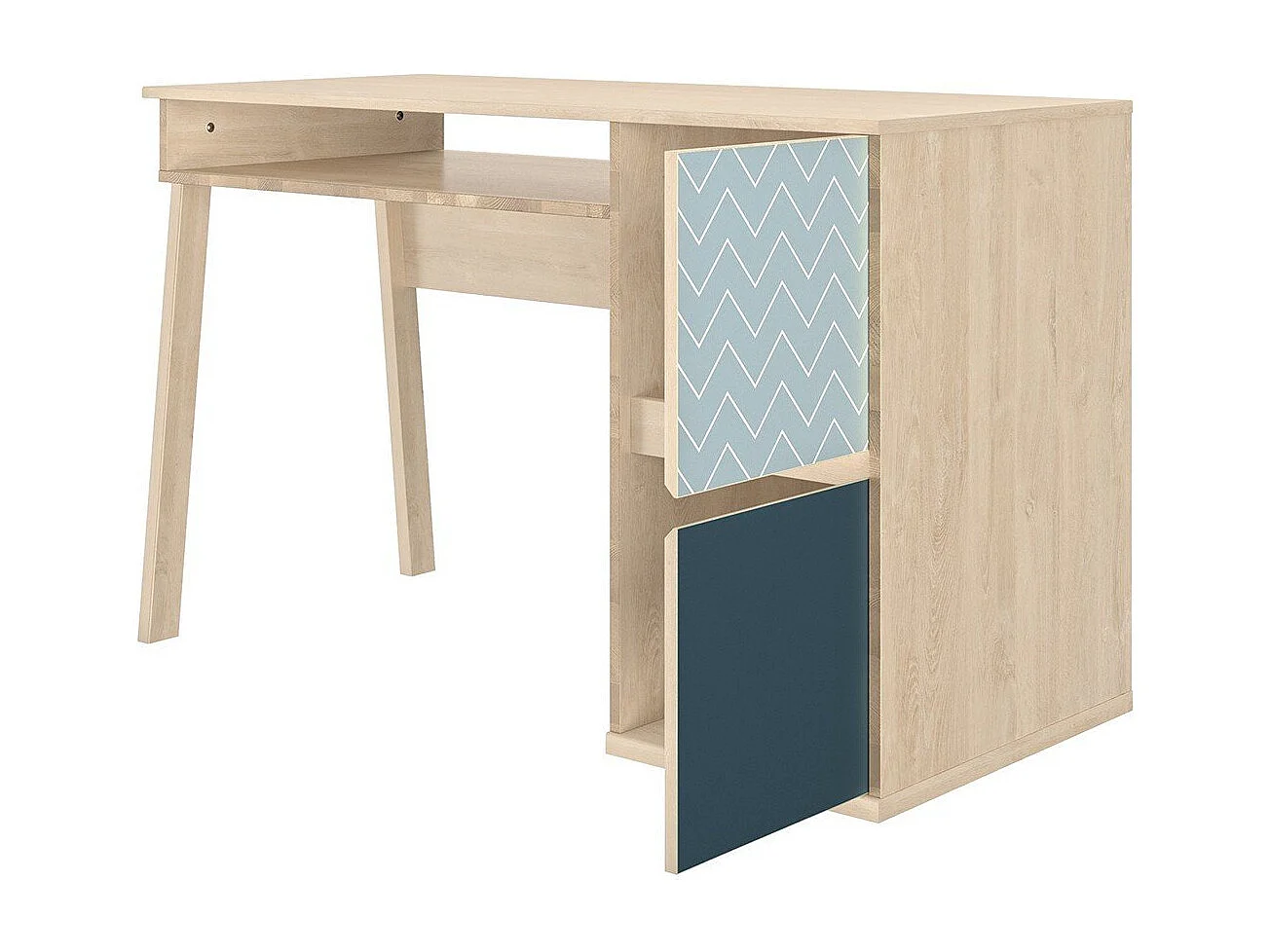 Bureau 1 niche 2 portes Larvik - Fabrication Française