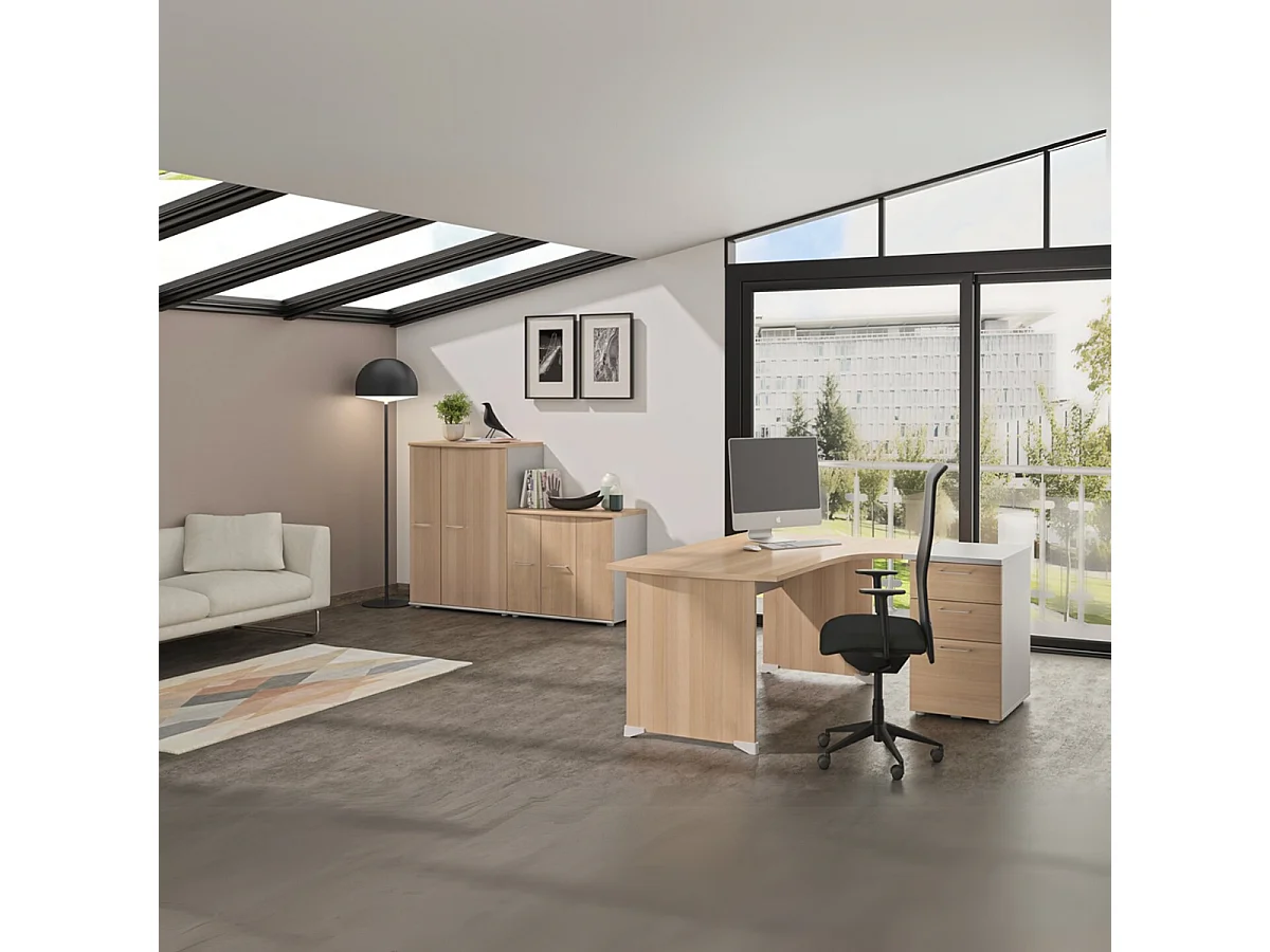 Bureau compact 90° gauche Jazz - Fabrication Française