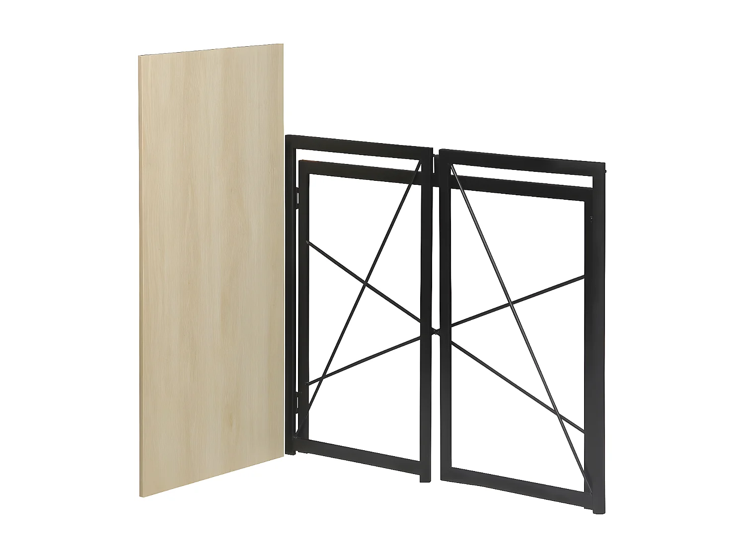 Bureau pliable style industriel - Longueur 100 cm