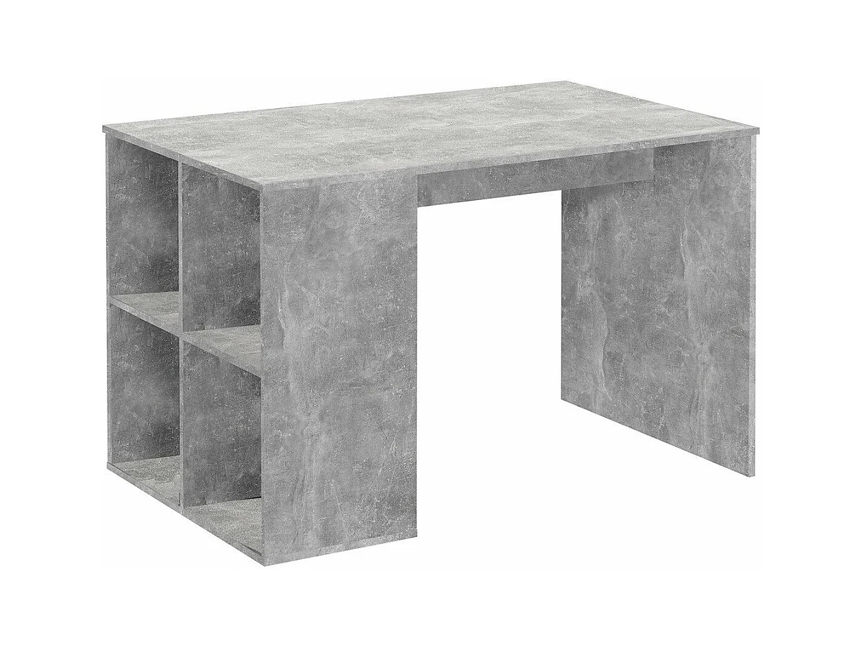 Bureau Droit avec Étagères Latérales L117cm - Gent