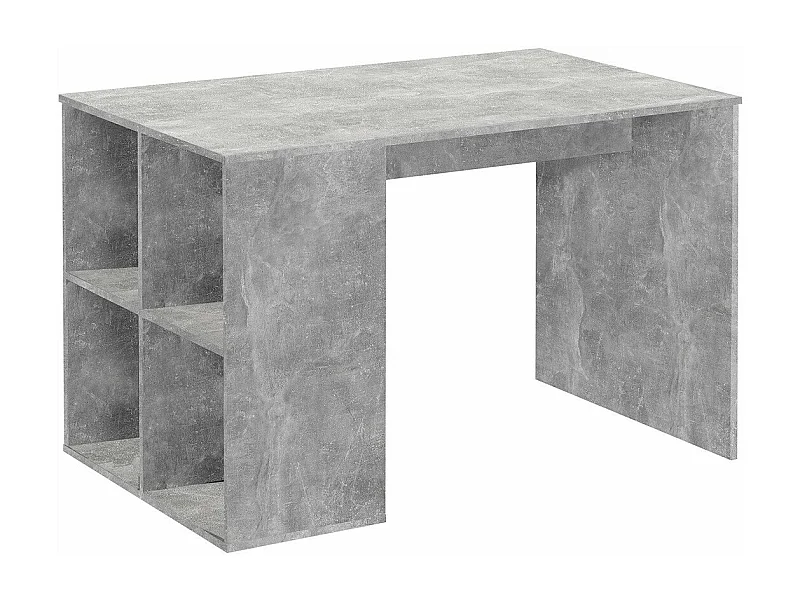 Bureau Droit avec Étagères Latérales L117cm - Gent