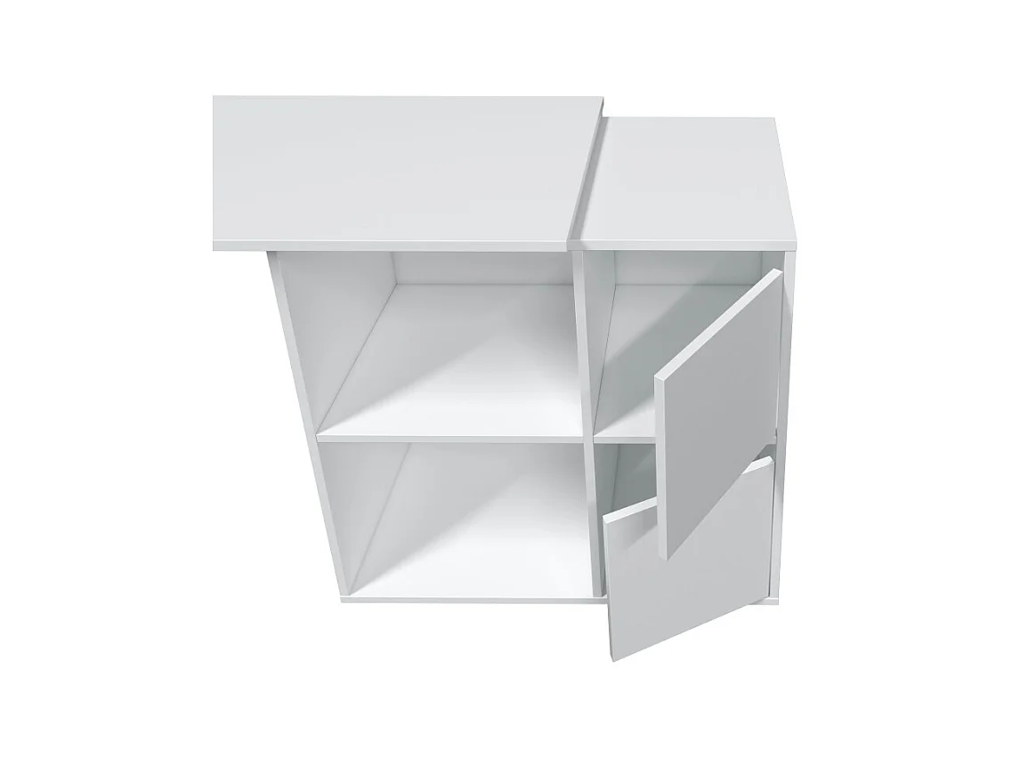 Bureau angle modulable avec rangement L120 cm