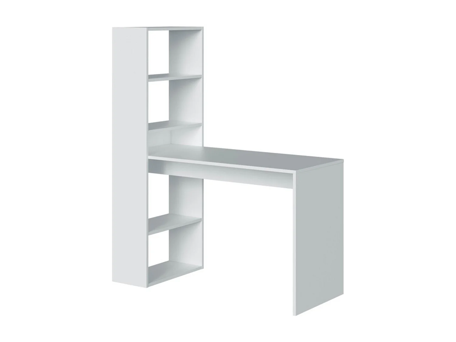 Umkehrbarer Schreibtisch mit Regal - L120 cm