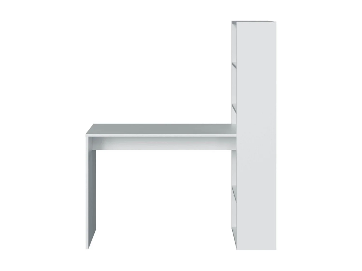 Bureau réversible avec étagère de rangement - L120 cm